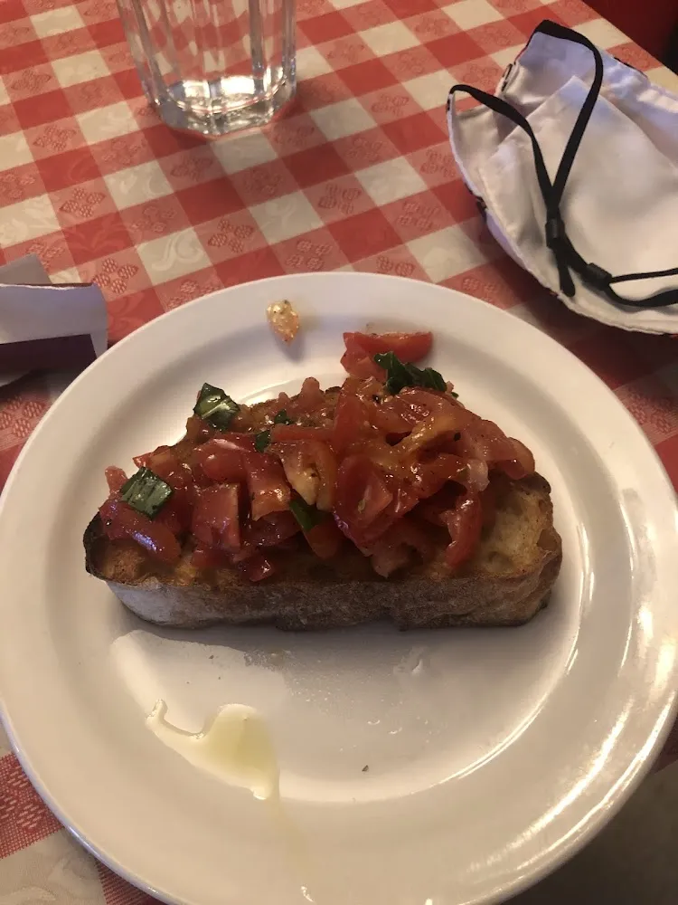 Bruschetta with Chopped Fresh Tomatoes Basil and Oregano