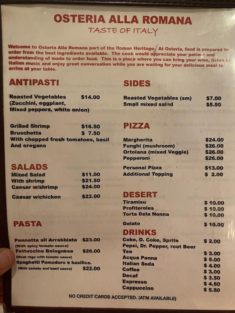 Osteria Alla Romana Bruschetta